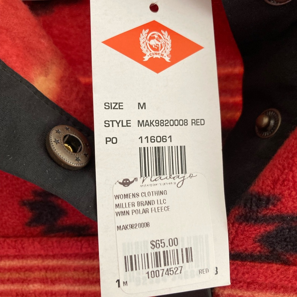 Cinch Red Aztec Jacket - Picture 3 of 4